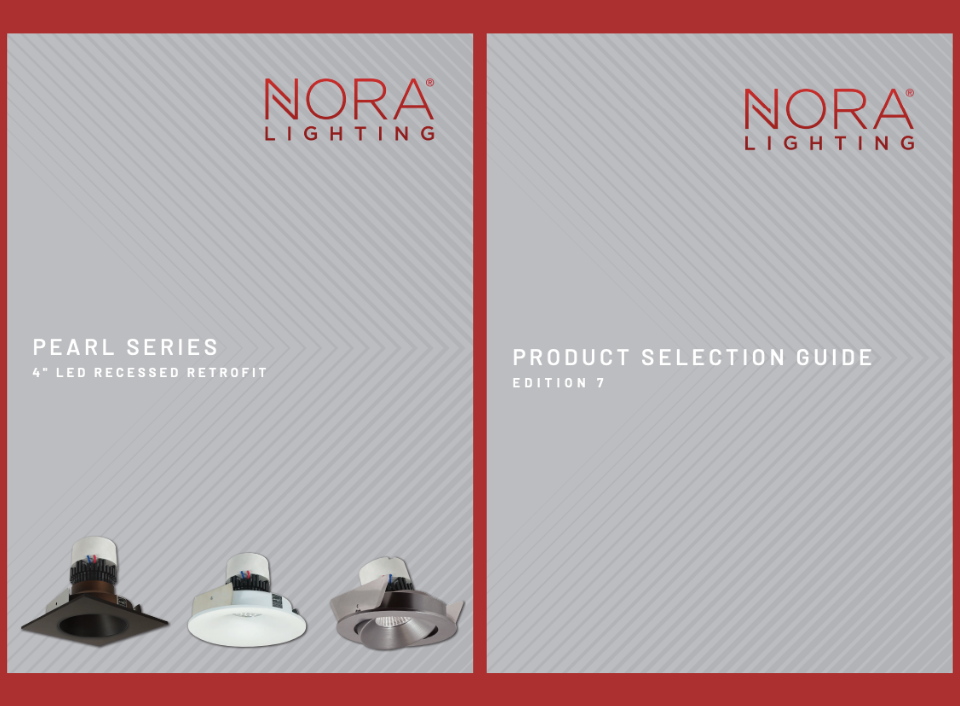 Nora Lighting Releases New Product Catalogs: Pearl LED Series and Track Lighting Systems