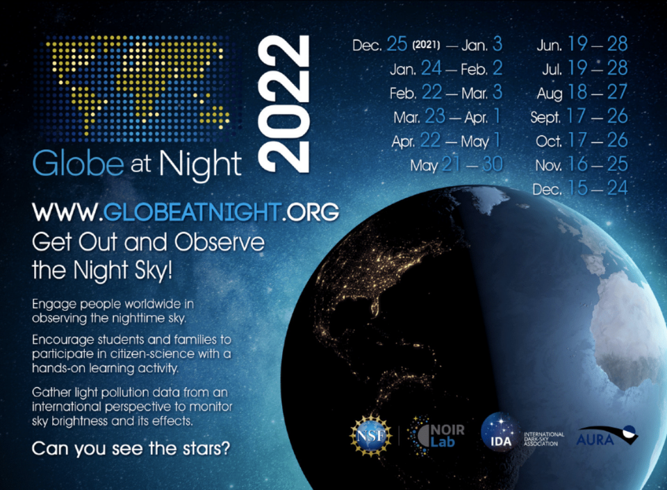Globe at Night 2022: Can You See the Stars?