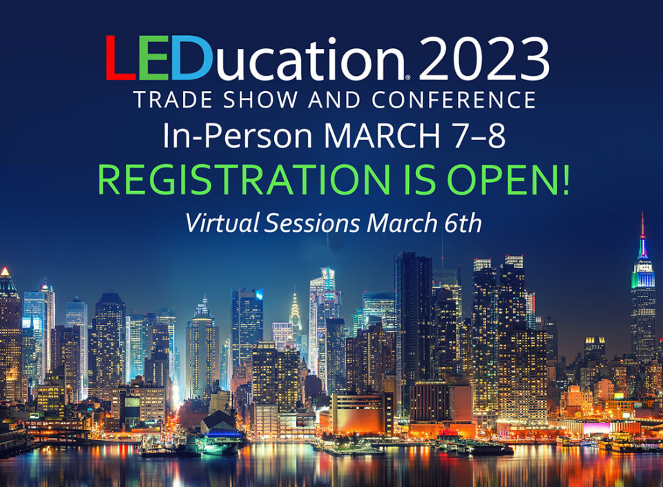 Registration Opens for 2023 LEDucation Trade Show and Conference