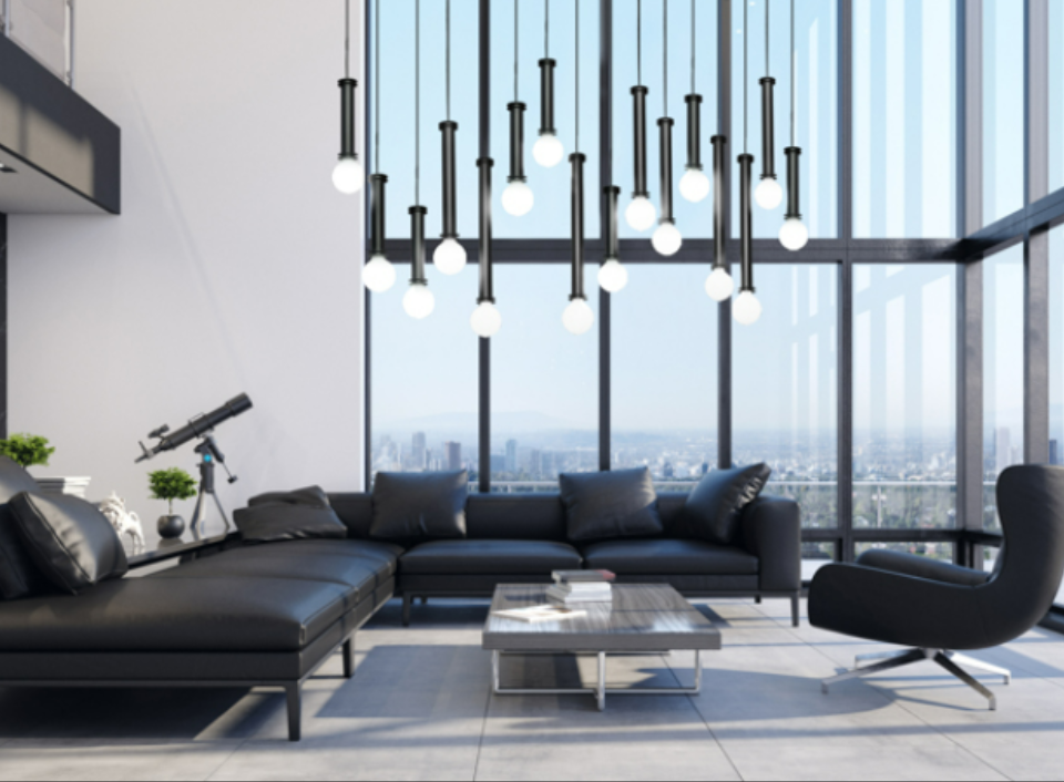 Solo is a collection of sleek and simple contemporary pendants and sconces. Inspired by minimalist design,