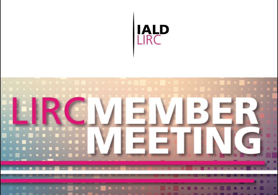 LIRC Member Meeting on 22 May