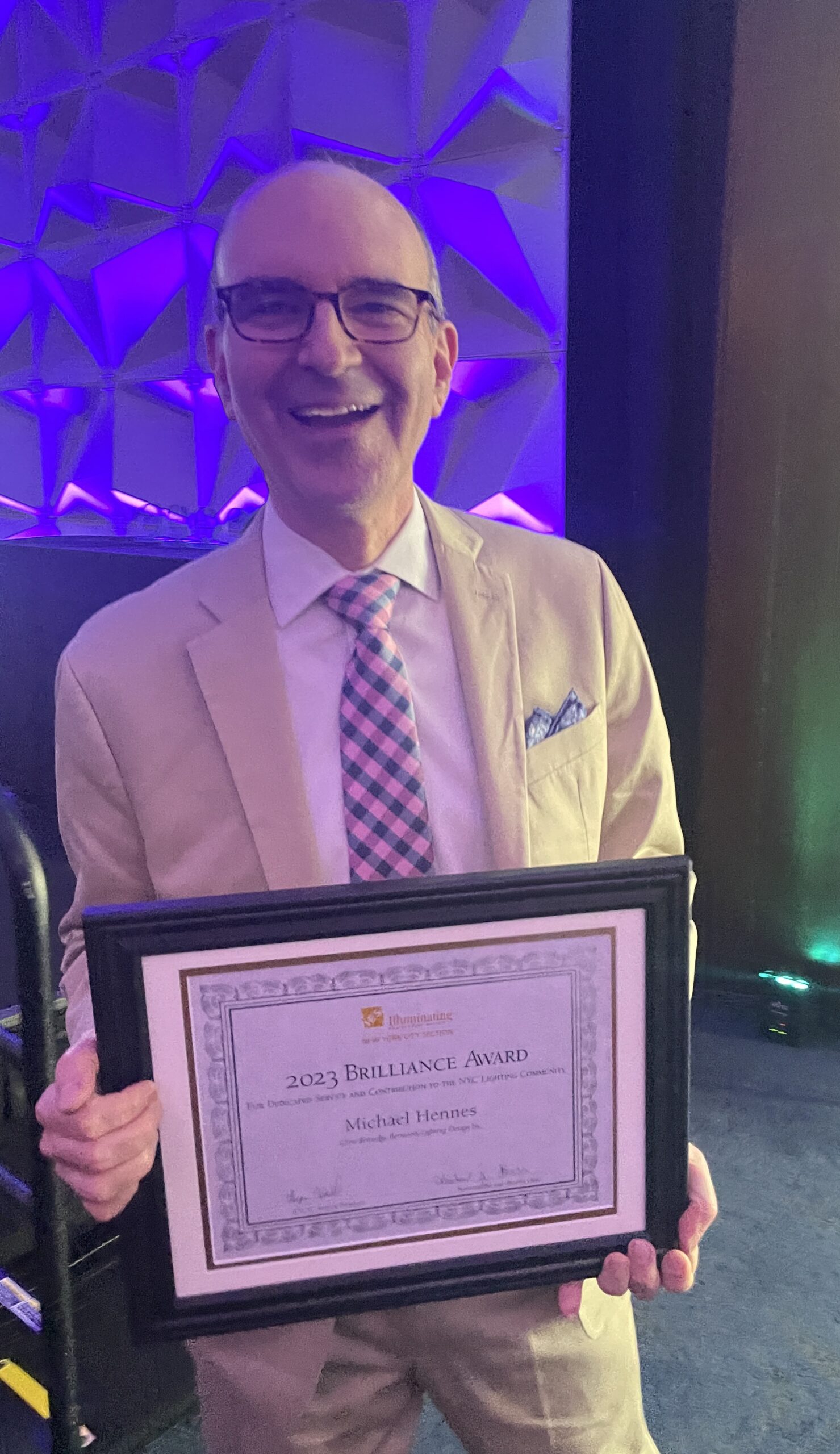Michael Hennes Receives an IESNYC 2023 Brilliance Award