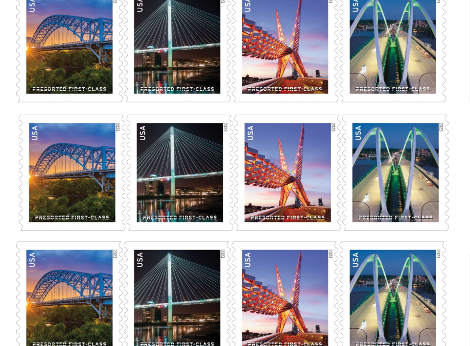 Presorted First-Class Mail Stamps Highlight Engineering, Architecture