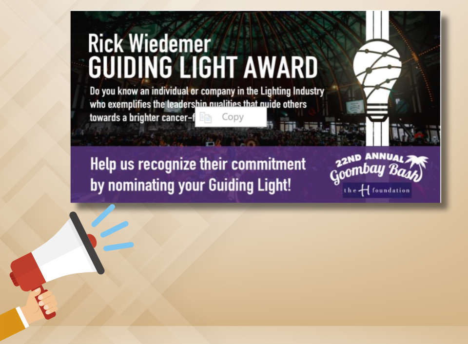 Call for Nominations Now Open for The H Foundation’s Rick Wiedemer Guiding Light Award