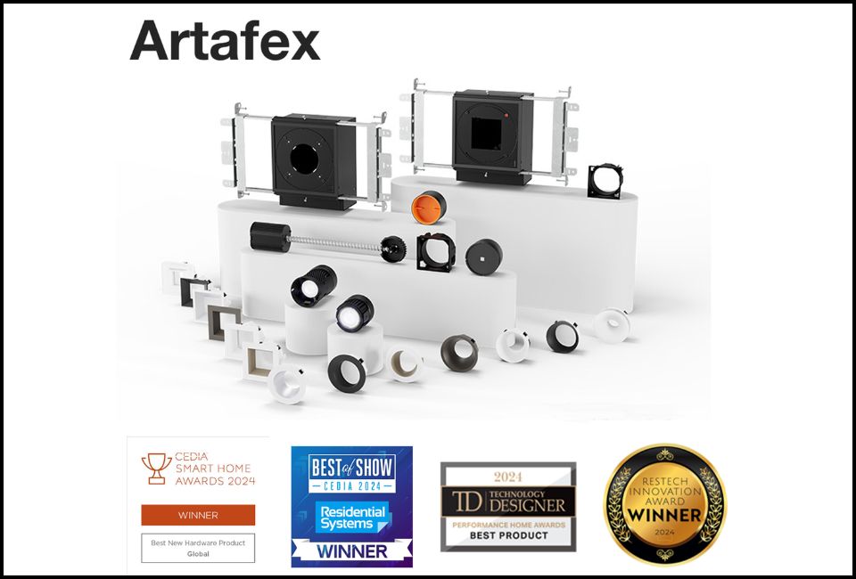 DMF Lighting’s Artafex Line Secures Four Awards for Innovation in Smart Home Lighting