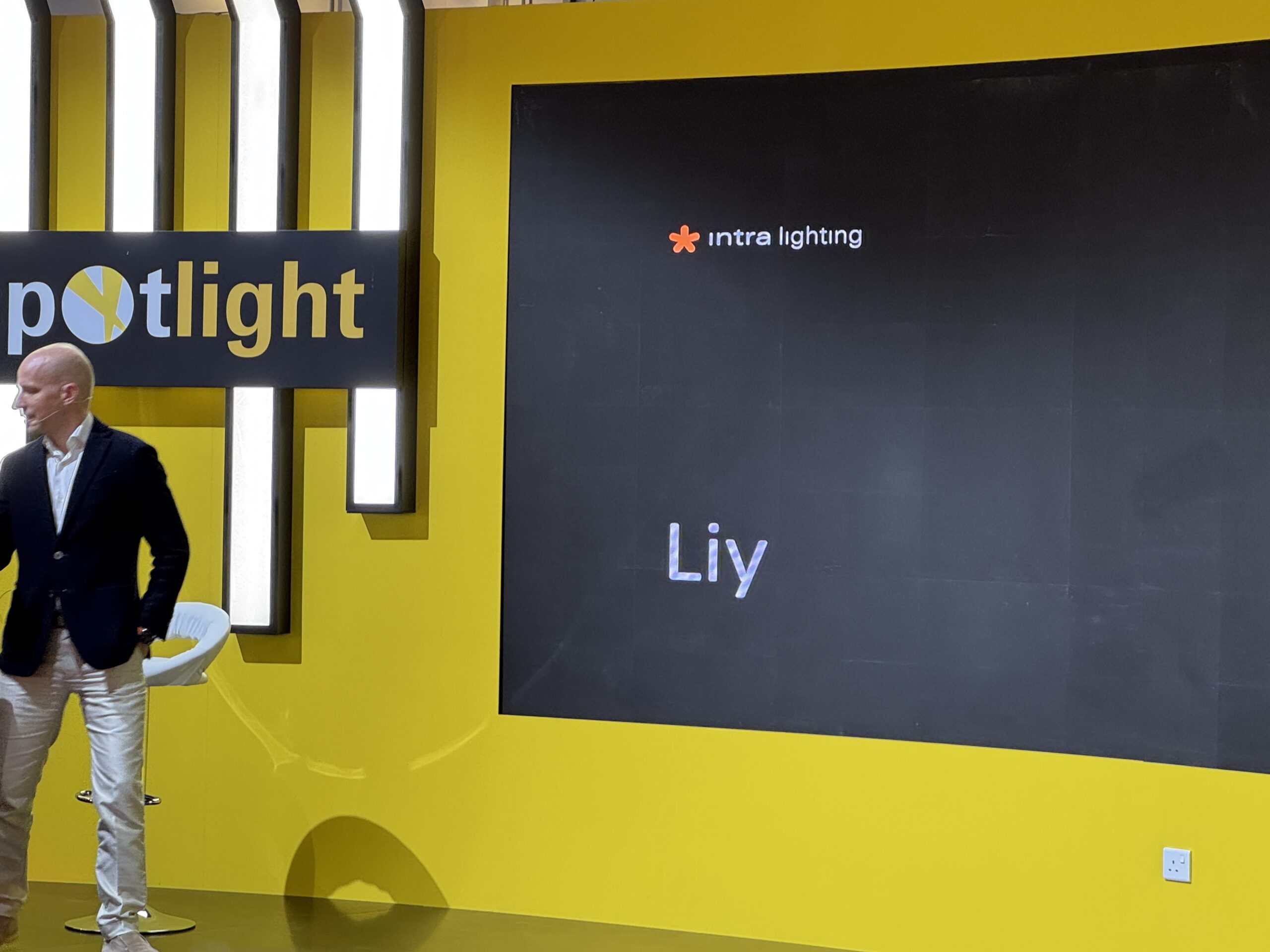 Intra Lighting discusses the LIY product at Light + Intelligent Building Middle East 2025