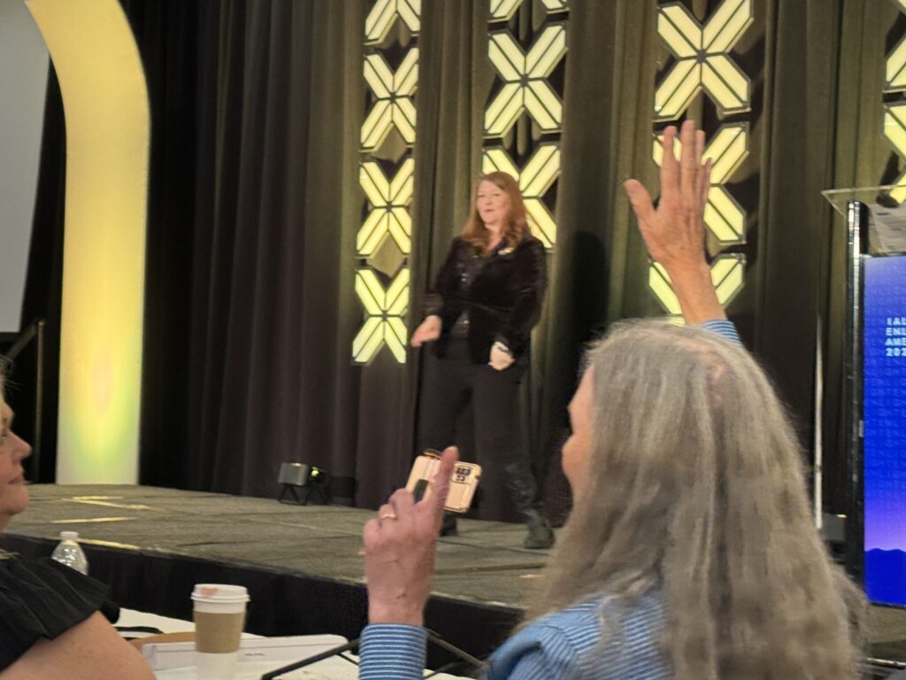 Nancy Clanton Raises Her Hand at IALD Enlighten Americas 2025