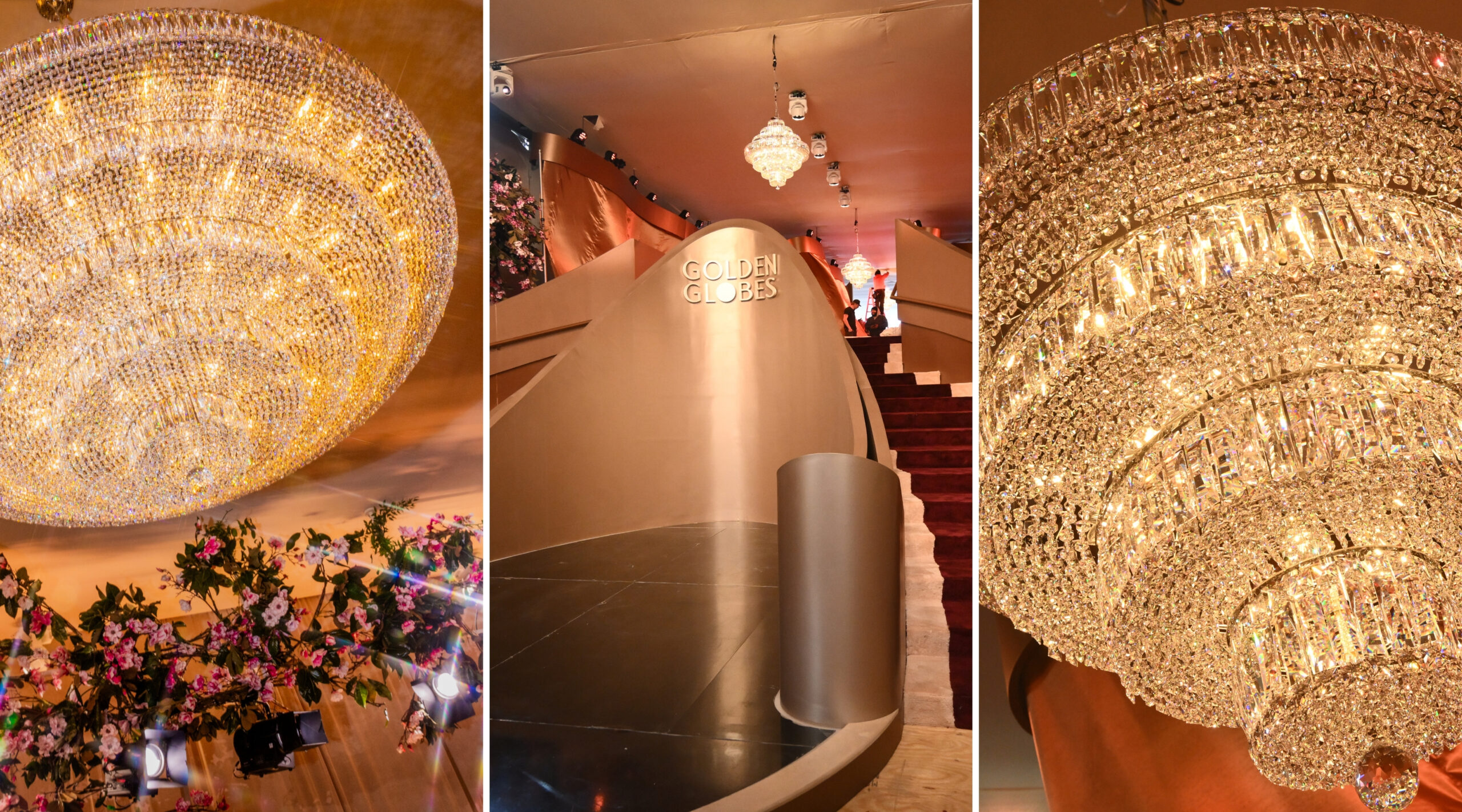 Schonbek Swarovski crystal Golden Globes