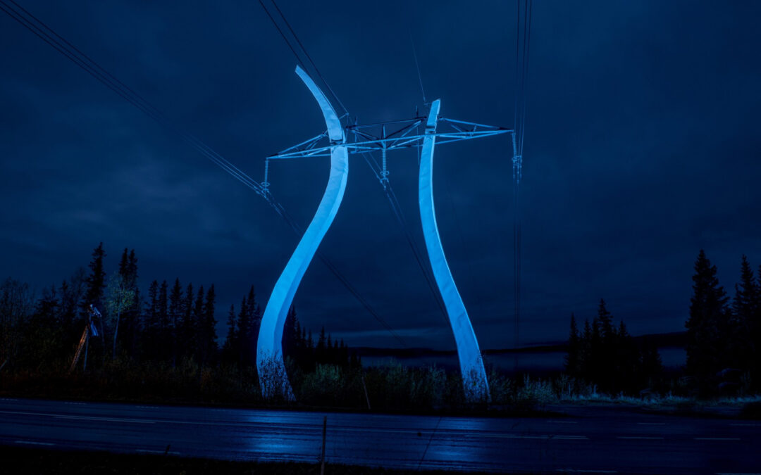 Pharos Provides Lighting Control for Sweden’s First Designed Power Line Pole