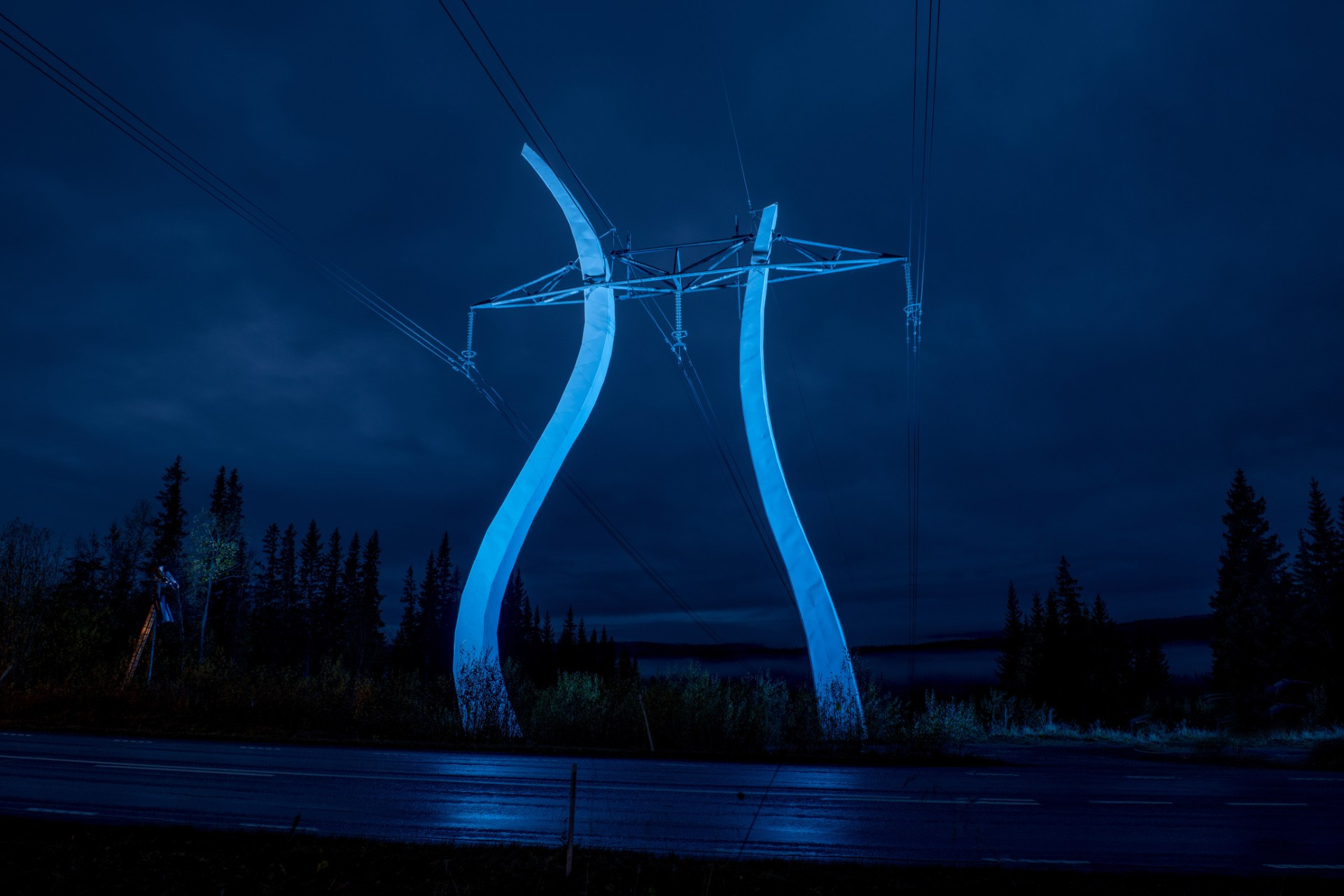 Pharos Provides Lighting Control for Sweden’s First Designed Power Line Pole
