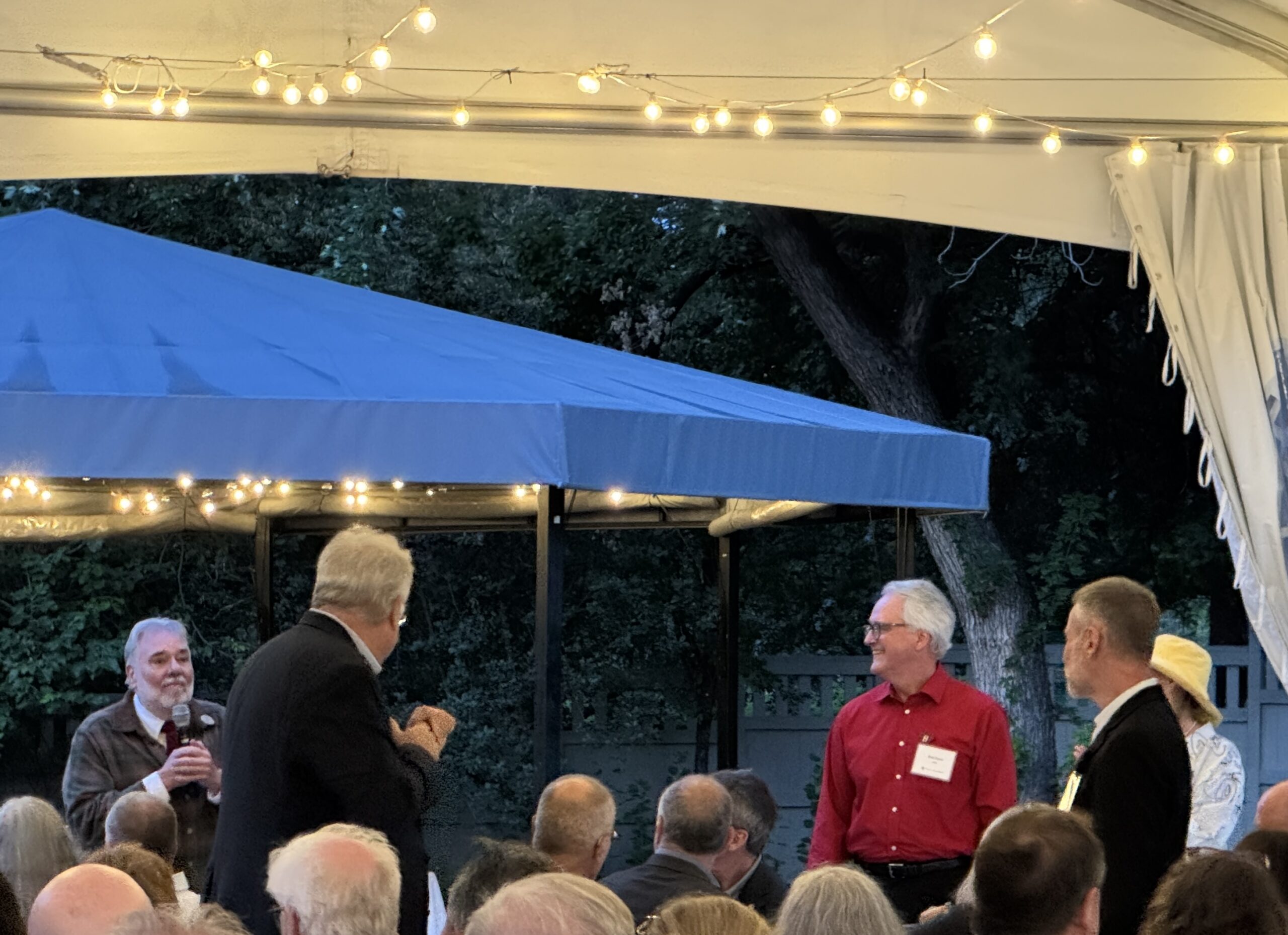 David Recognizes IES Medal Recipents: Bob Davis, Naomi Miller, Kevin Houser, and Ron Gibbons