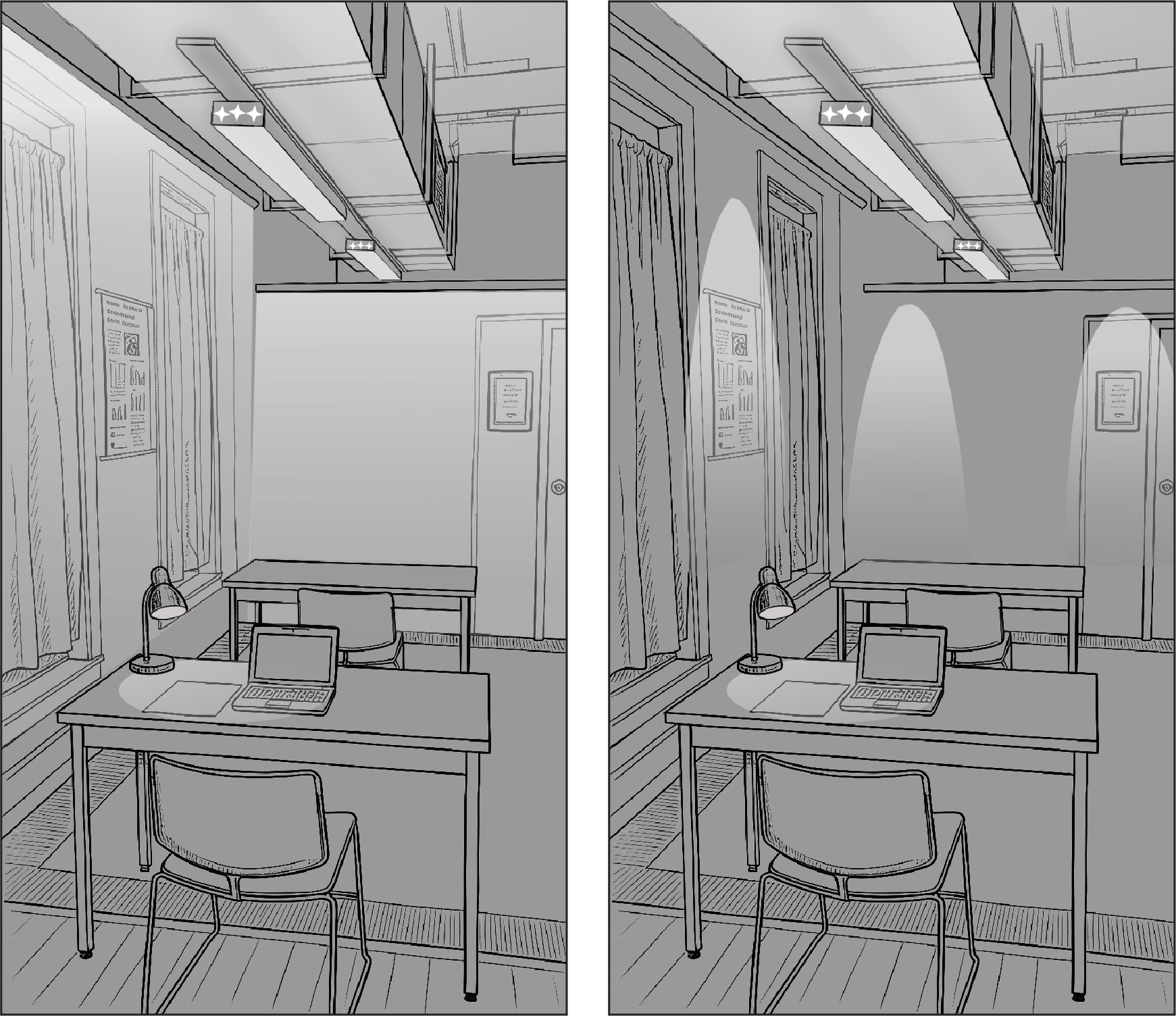 Lighting Uniformity and Perceptions of Indoor (and Outdoor) Locations