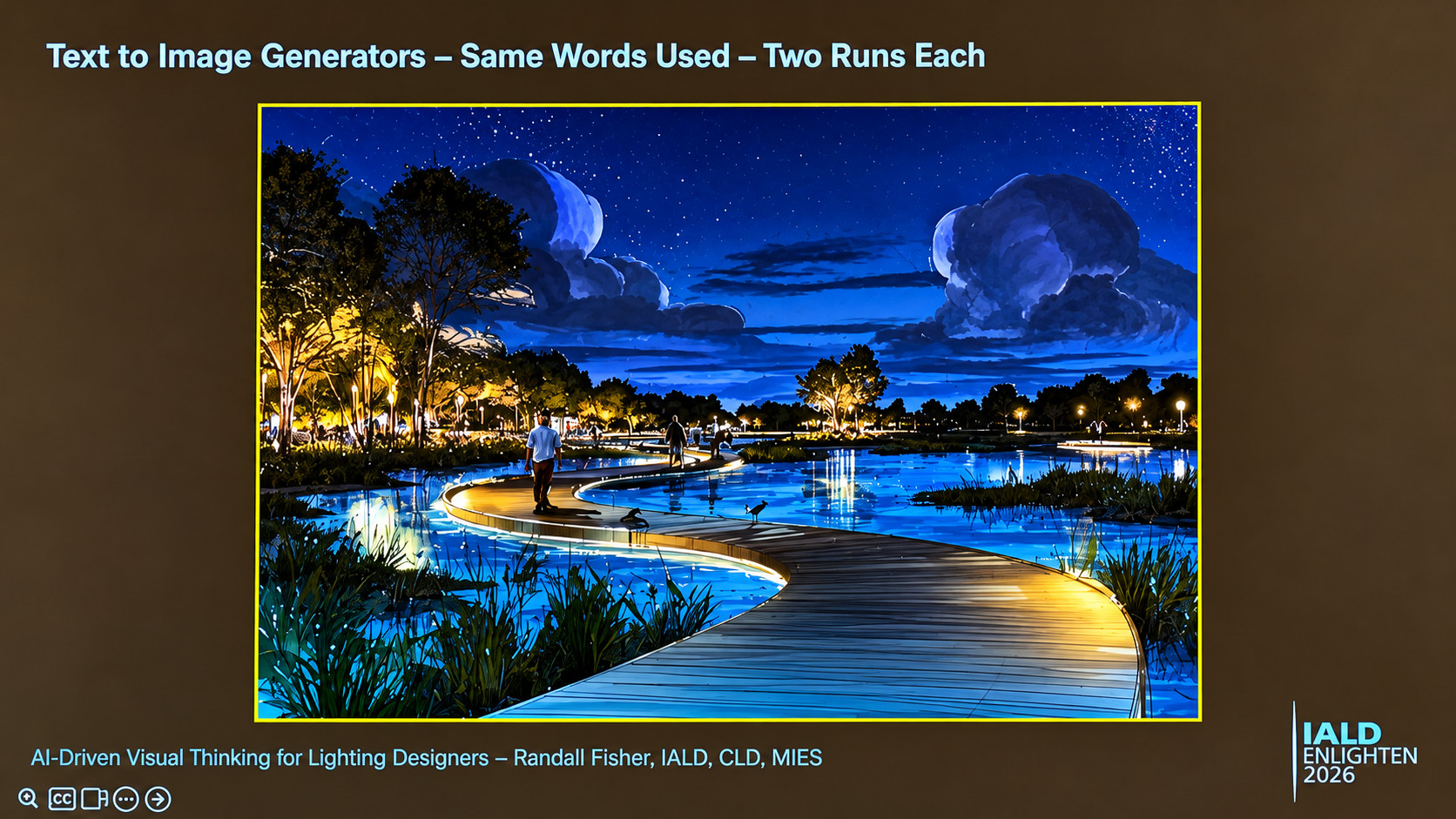 Enlightened Night Boardwalk Landscape at IALD Enlighten Americas 2026